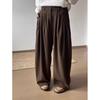 Textured Casual Balloon Pants Male and Female Neutral Bf Wind Three-dimensional Cutting Versatile Silhouette Washed Scimitar Pants