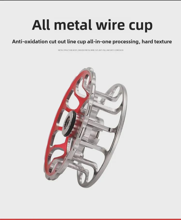 Kemalong All-Metal Raft Fishing Reel with One-Button Release