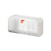 Wall-Mounted Divided Plastic Storage Box for Home and Dormitory Essentials