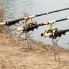 Automatic Spring Fishing Rod Holder for Lakes Pond River Fishing Universal Stainless Fishing Pole Stand High Sensitivity