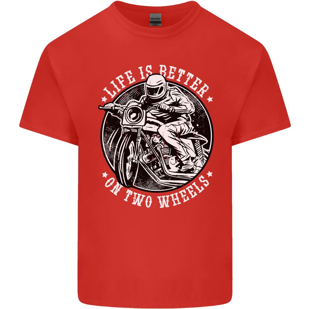 Life Is Better On Two Wheels Unisexs Light Cotton TShirt