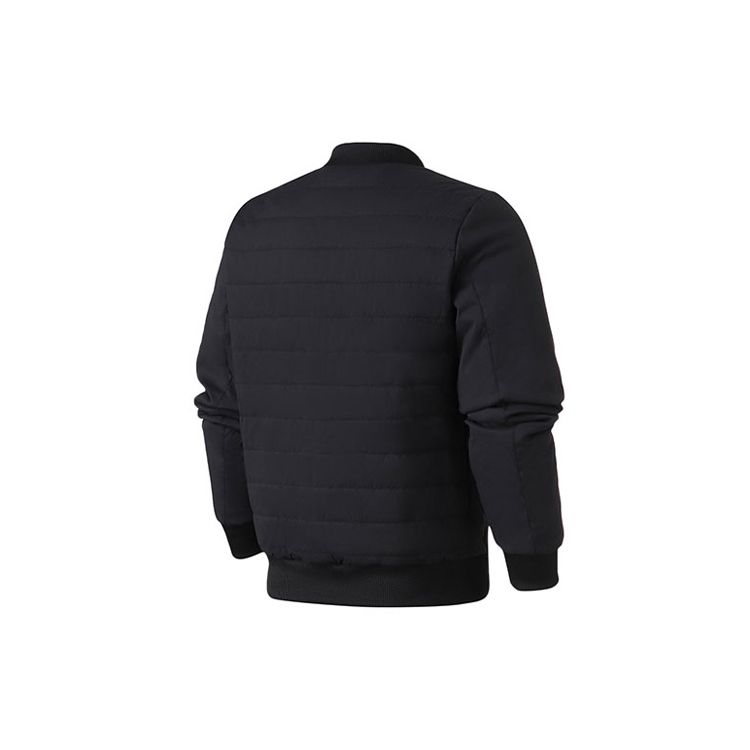 adidas Neo M Pad Bunda Oboustranná Prešívaná Baseballová Bavlnená Bunda Zimná Pánska Bunda Čierna DZ7575