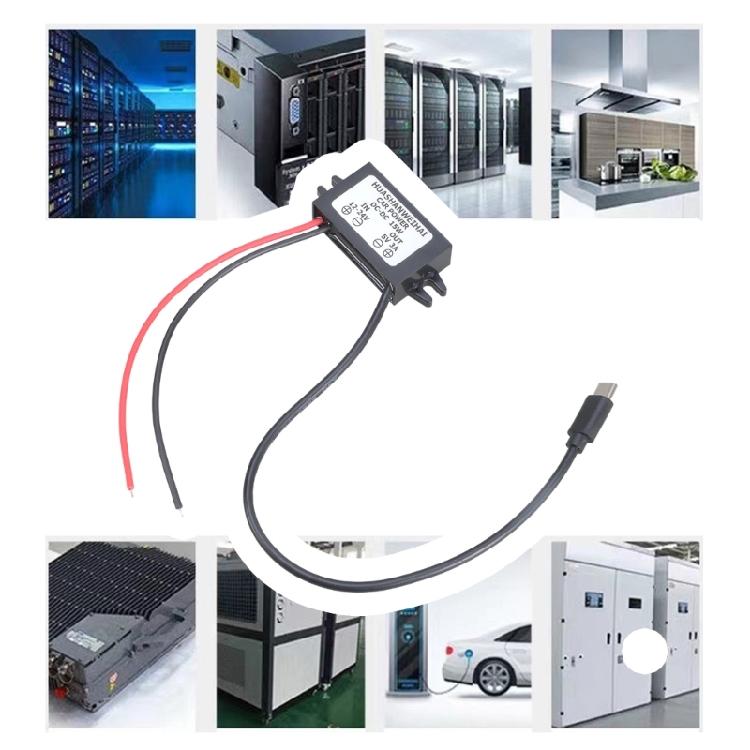 12V 24V To 5V 3A USB Type C Power Converters Module For Car Charging Systems DashCam Mobile Device Accessories