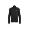 adidas Conjunto de Chaqueta con Cremallera y Estampado de Logo a Rayas y Pantalones Deportivos de Pierna Recta para Hombre Conjunto Negro Gris H28916