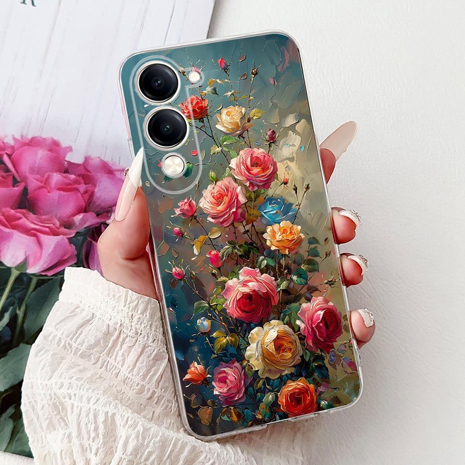 For Vivo Y04 4G Case V2430 Cute Cat White Lion King Painted Cover Soft Slim Phone Case For Vivo Y29s Y 29 s VivoY04 Fundas Coque