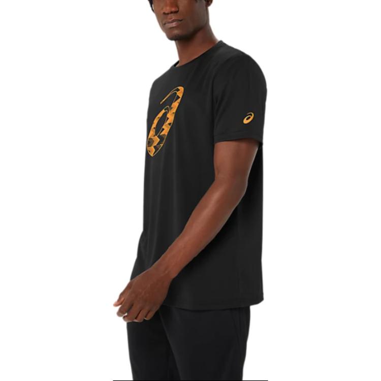 Asics Soft And Comfortable Casual Sports Short Sleeve T-Shirt Men Tops Black 2031E615-001
