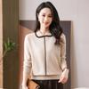 Spring New Fashion Age Reduction Sweater Mom Knitted Bottom Shirt Medium Old Doll Collar Sweater Women's Clothes