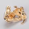 Cute Animal Brooch Pins Jewelry Cartoon Dog Crystal Rhinestone Brooch Badge For Women Suit Jeans Bag Decoration