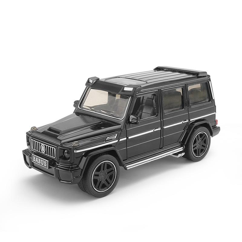 1/24 Scale Benz G65 Diecast Car Model Toy, Pull Back Toy Vehicle with Sound and Light for Kids Toddler Boys Girls Gift Collection