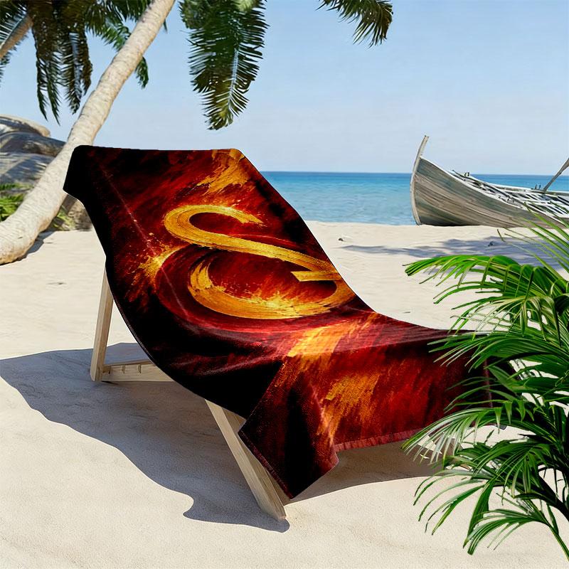 Galatasaray S Print Beach Towel, Large Soft Quick Dry Towel for Beach Camping Swimming
