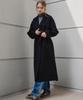 Maloupe 6510 Cashmere Long Coat (Black)