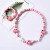 2pcs Children's Luminous Necklace Bracelet Set Cartoon Princess Jewelry Accessories Makeup Toys for Kids Girls Birthday Gifts