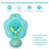 Thickened Double-Layer Baby Swim Ring with Sun Protection - Lie-On Design for Outdoor Use