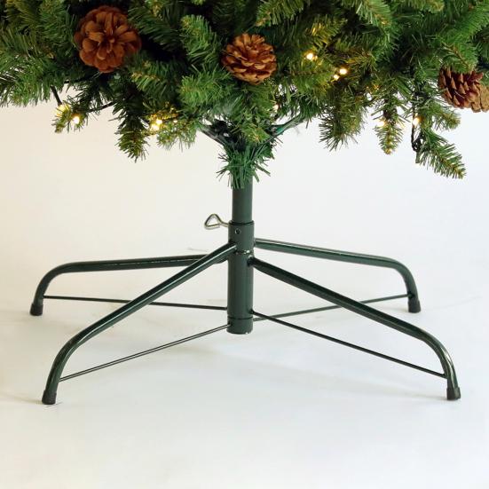 Metal Christmas Tree Stand Folding Xmas Tree Stand Base for Artificial Christmas Trees Fits 0.75-1.25 Inch Pole