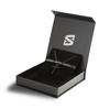 Chain Necklace Pendant Stainless Steel 60cm Black with Jewelry Box Gift Cross Band Jesus [SERASAR] Men's -
