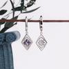 925 sterling silver dangling Earring color change synthetic Alexander nano gift for women birthday gift