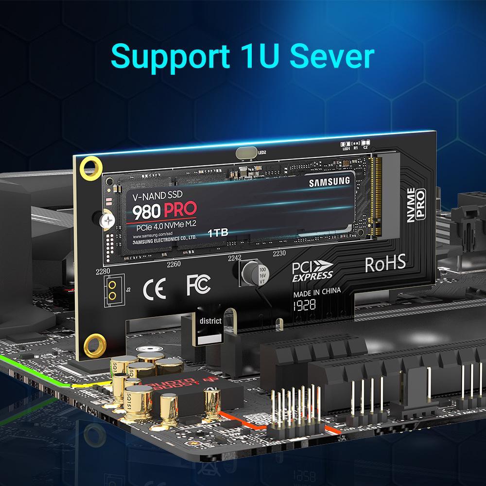 JEYI SK4 PCIe 4.0 X4 To M.2 NVMe Adapter Card for Full-Speed SSD Expansion