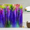 3D Flower Tulip Blossom Cactus Lavender Rose Shower Curtains Bathroom Curtain Frabic Waterproof Polyester Bath Curtain With Hook