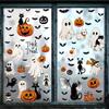 Helloween StickersH Alloween Window Stickers Pumpkin Living Room Glass Window Decoration Electrostatic Stickers Ghost