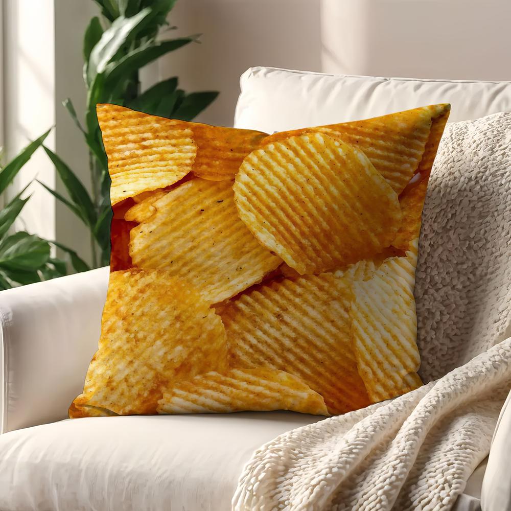 French food fries eggs cushion cover Decoration Room Shop Car Best Home Office Coffee Pillow Sofa Printing Nordic Simplicity Hit