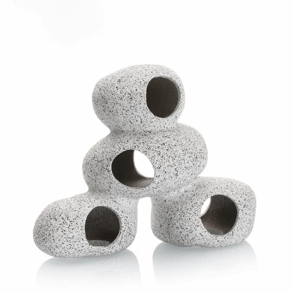 Neues lila Ton Aquarium Versteck Felsen Natürliche Haptik Simulationshandwerk Aquarium Dekoration Landschaftsgestaltung Aquarium Höhle