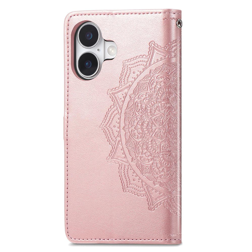 For iPhone 17 Case Wallet Mandala Flower Leather Phone Cover Stand View
