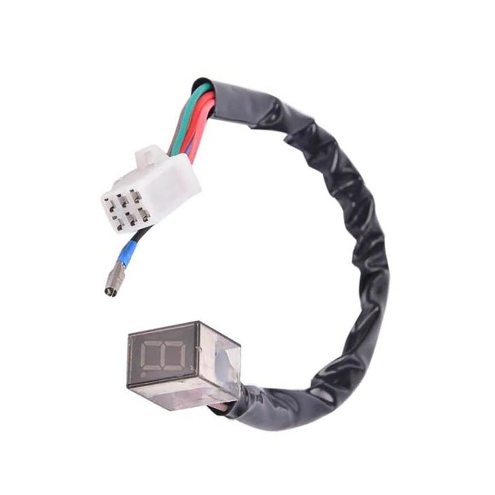 WOSIIKSLL Universal Motorcycle Gear Indicator 8 Speed Digital Gear Indicator LED Display Gear Indicator Sensor Spare Parts