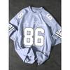 Minimalist sports number and text streetwear T-shirt