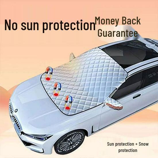 Winter Car Windshield Cover: Anti-Snow, Sun Protection, Heat Insulation, Frost & Freezing Resistance.