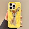 Adorable Deer Phone Case For iPhone 17 Cases iPhone 16 Pro Max 15 14 Plus 13 12 11 16E 17 Air Shockproof Candy TPU Bumper Cover
