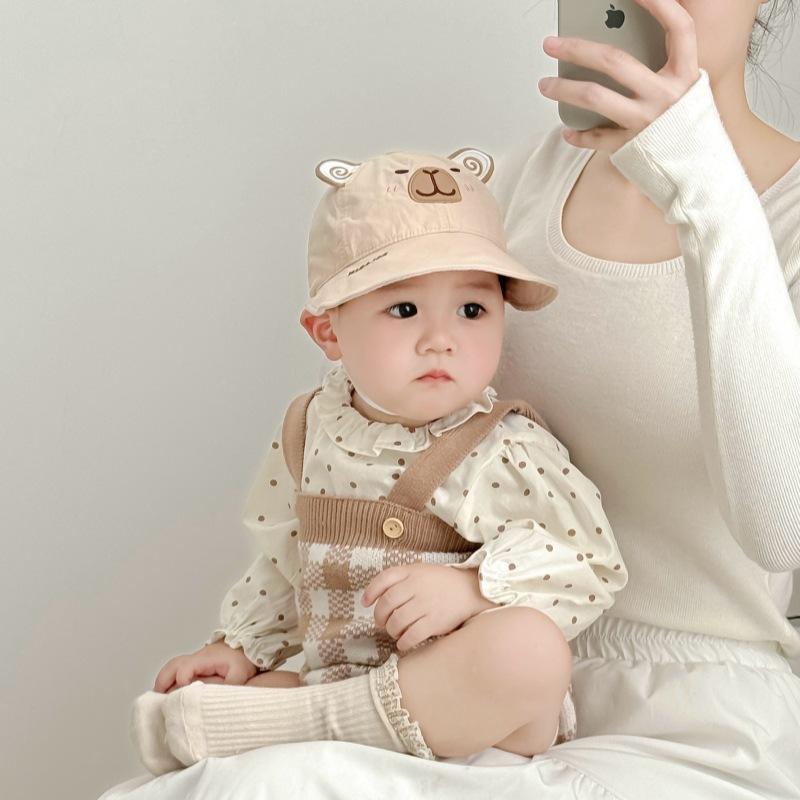 Baby Hat Baby Age Spring and Autumn Fisherman Hat Boy and Girl Baby Summer Outdoor Sunbath Hat