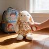 Plush Bunny Toy With Floral Dress For Kids And Giftgiving