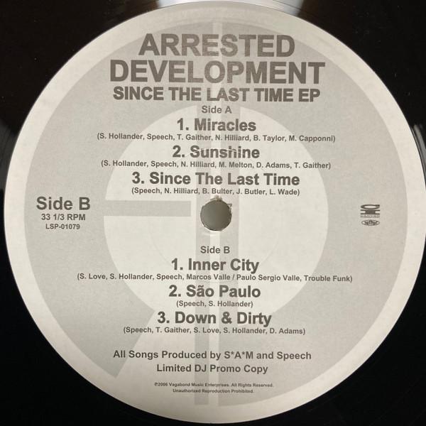 

12-дюймовая пластинка ARRESTED DEVELOPMENT Since The Last Time EP LSP01079PROMO CANYON INTERNA 2006 Япония Рэп Хип-Хоп R&B Б/у