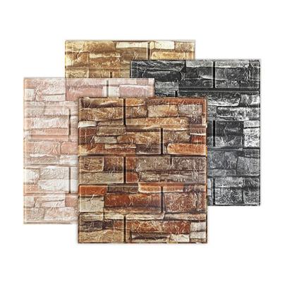 10 PCS 3D Self-adhesive Tile Stone Brick Wall Sticker Soft Foam Panels