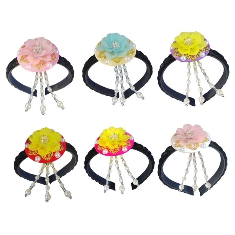 Fashionable Vibranting Korean Styles Shell Flower Hairband Portable Hair Decoration for Festivals and School Event