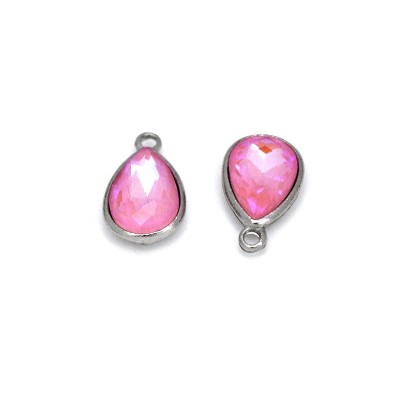 10Pcs Crystal Glass Charms Pendants Water Drop Shape Charms for DIY Necklace Earrings Pendant Beads Jewelry Making Accessories