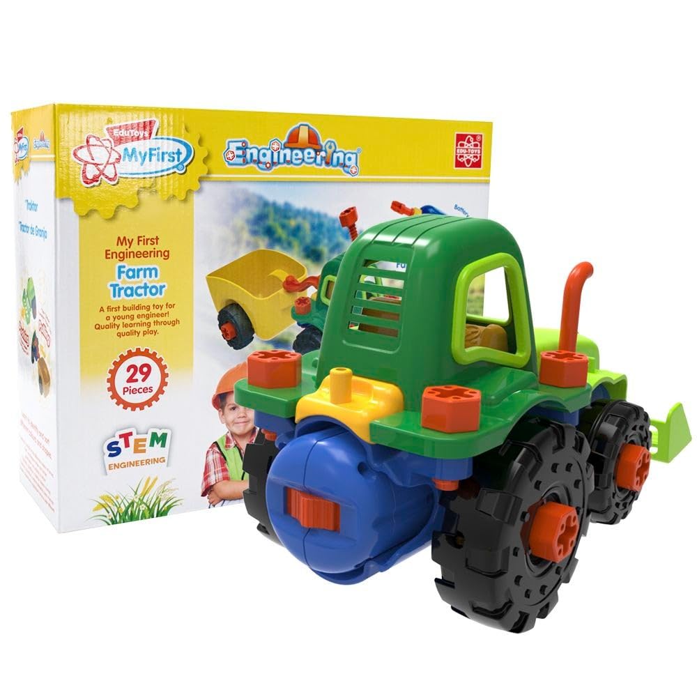 Bornelund EDU-TOYS Let's Make It My First Tractor for Ages 3 and Up EDJS030