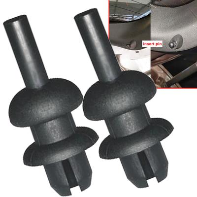 2X retenedor de empuje para Peugeot 106, 205, 206, 306, 307, 308, Clips para estante de paquete de coche, bandeja trasera para maletero, gancho para maletero, cordón, colgador de correa