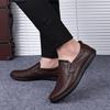 Dachun Breathable Casual Leather Shoes Men's Shoes Business Dress Cowhide Soft Sole Doudou