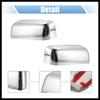 Pair Car Exterior Chrome Plated Power Top Half Mirror Cover Cap for Ford F-150 FX4 XLT 2004-2008 Durable Material