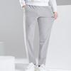 Li Ning Plain Breathable Straight Leg Sports Pants Men Bottoms Gray AKLT441-1