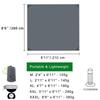 Person Silicone Camping Camping Floor Picnic Waterproof Tent Sheet GEERTOP® 1-4 Mat, Mat, Pad, (70/90/140/180/260 cm)