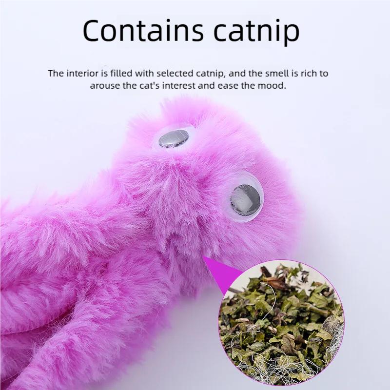 Cute Octopus Plush Cat Toy Bite Resistant Interactive Play Pet Supplies for Cats And Dogs Boredom Relief