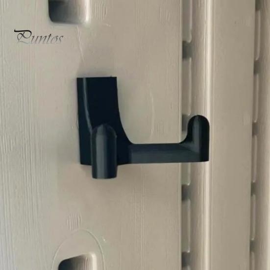 6Pcs Storage Shed Hooks for Suncast/for Craftsman Shed Black J-shape Tool Hangers Plastic Shed Garden Organization Accessories for Garage Wall Shed