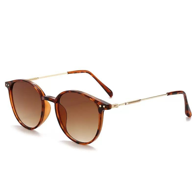 New Cool Small Round Sunglasses Fashionable Women's Outdoor UV Resistant Sun Glasses Classic Retro Men's Driving UV400 Eyewear