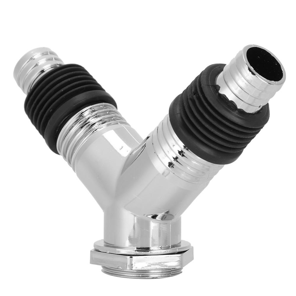 ABS Material Y Pipe Connector Backflow Preventer Floor Drain Connector  Washing Machine