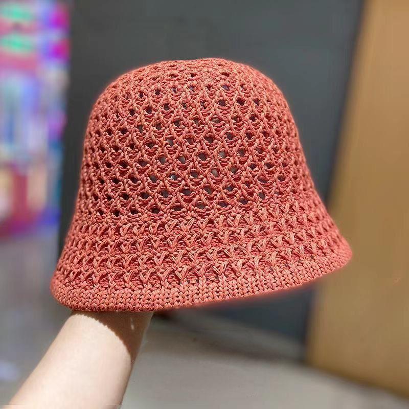 Wendbarer Eimerhut für Damen, trendiger vielseitiger Sonnenhut in koreanischer Version, dünner atmungsaktiver Gesichtsbedeckung für den Sommer, Sonnenschutzhut, Sonnenhut für Damen
