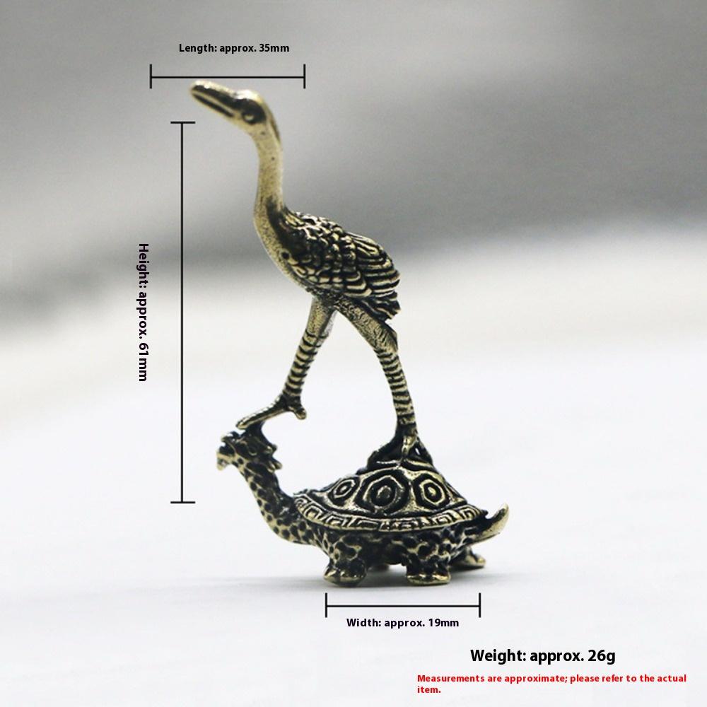 Bronze Dragon Ornament Office Home Accessories Crafts Four Divine Beasts Desktop Car Decoration Supplies