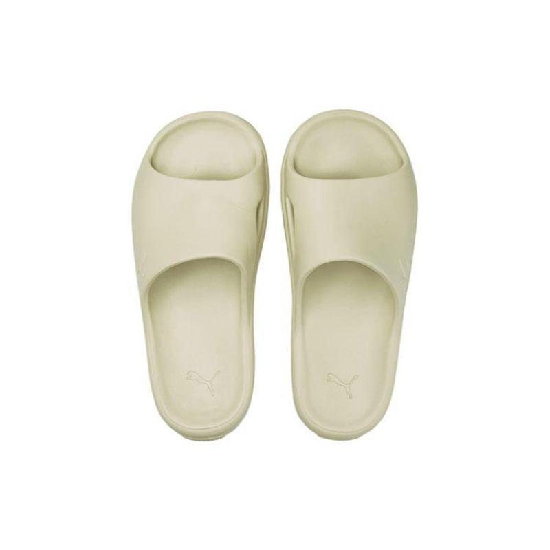 Puma Shibui Cat Unisex Rubber Sole Slides Khaki 385296-03