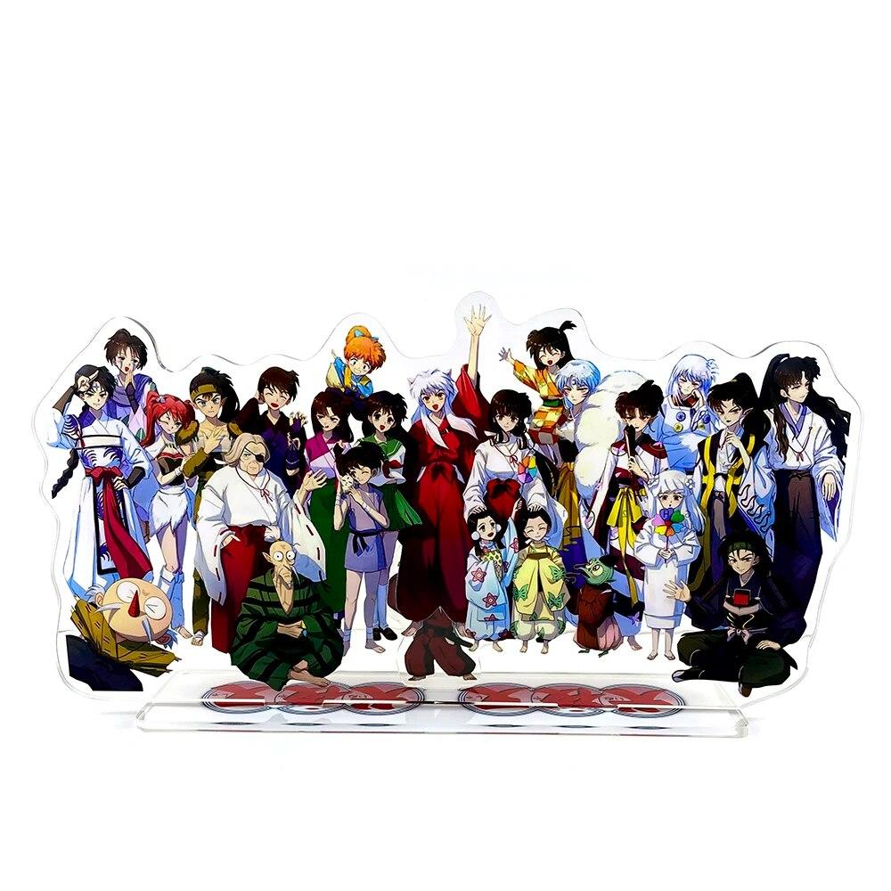 VELKÁ VELIKOST Inuyasha skupina Sesshoumaru Higurashi Kagome Kikyou Sango Miroku akrylový stojánek standee hračka figurka